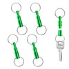 4pcs Quick Release Keychain, Iron Brass Alloy Detachable Keychain Pull