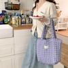 Petit-Germe Popcorn Bag, Tote Bag, Waffle Bag, 06.purple