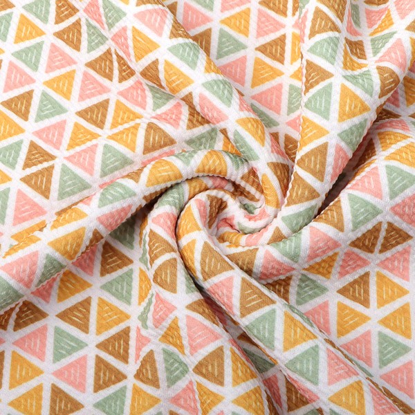 David accessories Triangle Bullet Printed Liverpool Textured Fabric 4 Way
