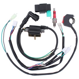 HouYeen Wiring Harness Loom Kill Switch Spark Plug Coil CDI for 110cc 125cc 140cc Pit Bike