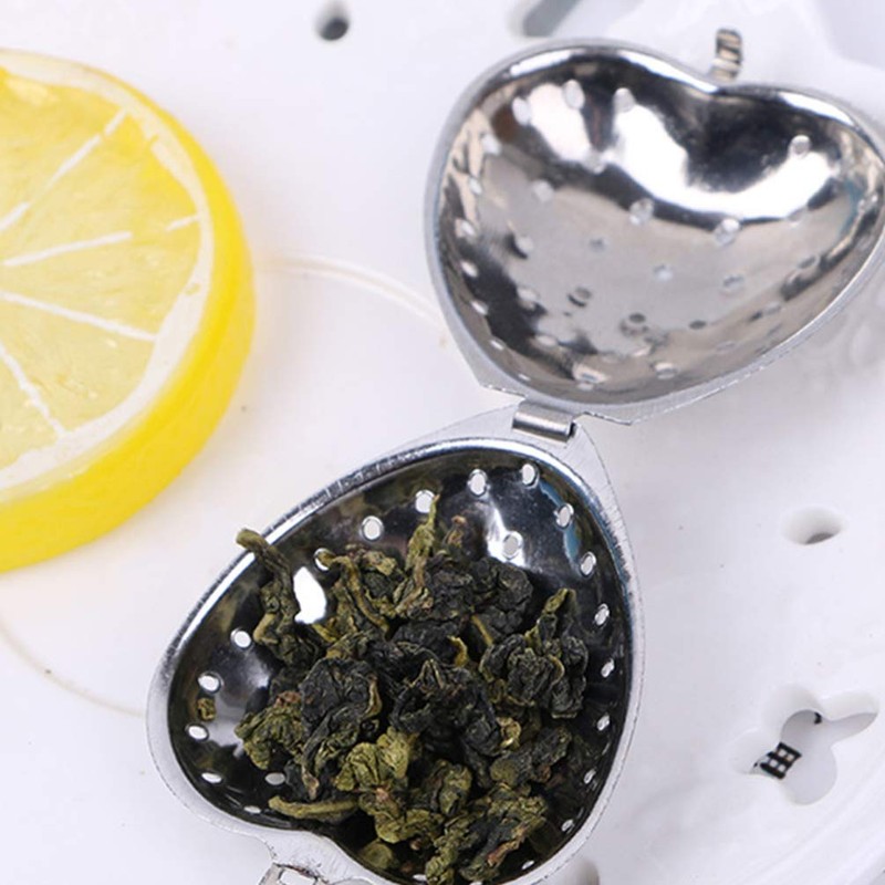 10Pcs Tea Filter, Heart Shape Tea Infuser Strainer, Reusable Stainless