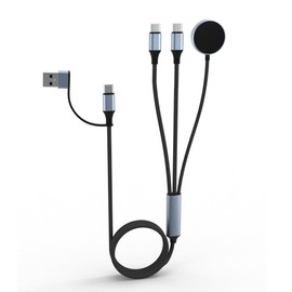 XJPOEFY Multi-in-1 Fast Charging Cable.UP to PD 100W.Watch Wireless Charger.USB A/C connector input.Lightweight and Portable.Compatible with iPhone16/15 series/Laptop/Airpods/iwatch/Galaxy/Pixel watch