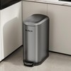 MRBIN 1.6 + 10.6 Gallon Stainless Steel Trash Can Combo
