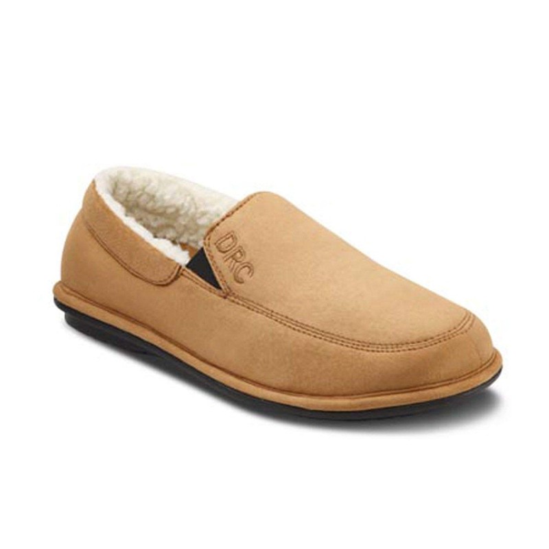 Dr.Comfort Men's Relax Slipper Camel Nubuck 11