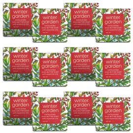 Greenwich Bay Mini Botanical Soap Bars – 12 Pack 1.9 oz Each – Individually Wrapped Guest Soaps for Airbnb, Spa, Travel, Bath – Travel Size Bar Soap Set, Winter Garden