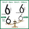 6 Inch Floating House Number Metal Modern Anti-Rust House Address