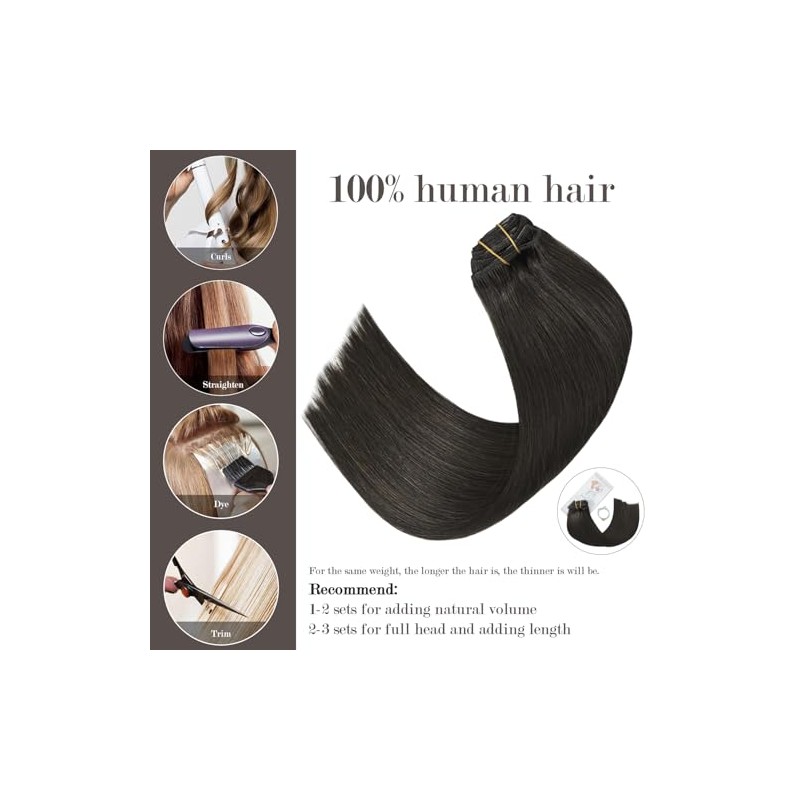 Honsoo- Cabello humano real de alta calidad?Las extensiones de cabello