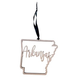 Arkansas Christmas Ornament State Ornament Rustic Ornament Wood Ornament Country Christmas