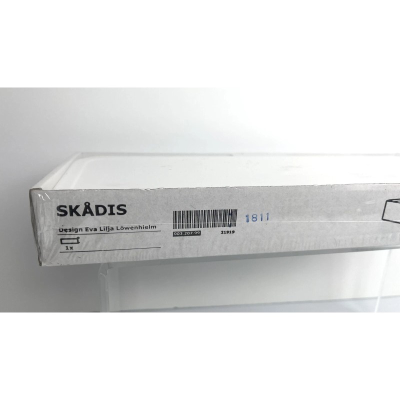 Ikea Skadis Pegboard Shelf White Container 10-3/4" x 3-1/2" NEW