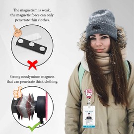 Magnetic Badge Holder with Strong Magnet Back, Silly Goose Retractable Badge Reel, ID Card Clip for Nurses, Teachers, Office Professionals (Silly Goose)