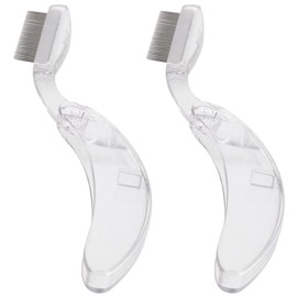 FOMIYES 2pcs Foldable Eyebrow Comb Make up Kit Eyelash Comb Eye Powder Foundation Brush Eyelash Beauty Tool Lash Brush Plastic Eyelashes Comb Spoolie Brush Eyelash Curler Pp Steel Needle