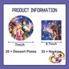 40pcs Rapunzel Birthday Party Supplies Pack Includes，for Rapunzel party supplies