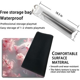 MTG PlayMat, 60 x 35 cm TCG PlayMat Stitched Edges Trading Card Game Play Mats with Storage Bag Smooth Rubber Surface Fighting Play Mat (MTG Set 40-7,No Zone)