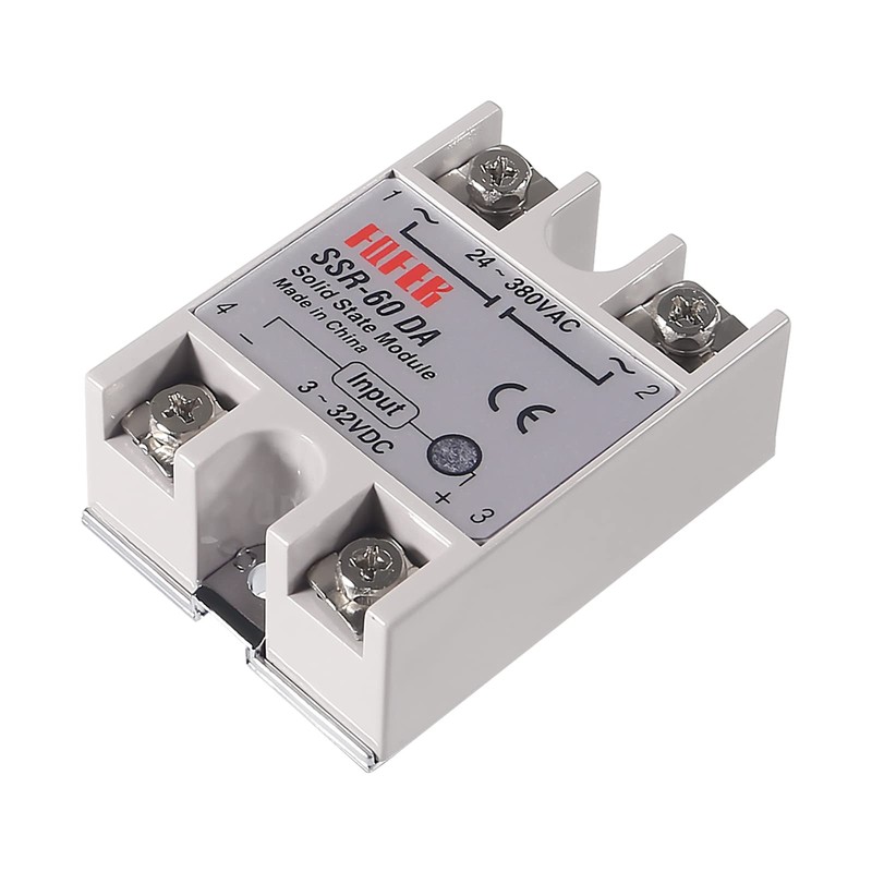 3pcs SSR-60DA Solid State Relay DC to AC Input 3-32V