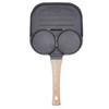 Egg Frying Pan 2 Round Cup 3 Section Stick Proof