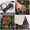 YWZDS Mexican Floral Kitchen Rugs Set of 2, Colorful Kitchen