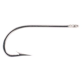 Mustad 34007 Classic O' Shaughnessy Stainless Steel Forged Hook (100-Pack), Size 4 (34007-SS-4-100)
