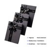 3 Pack Nested Rectangle Black Sparkling Gift Boxes with Lids