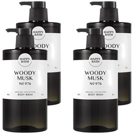 Happy Bath Original Collection Body Wash Woody Musk Scent, 910g, 4 pieces / 해피바스 오리지널 컬렉션 바디워시 우디 머스크향, 910g, 4개