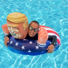 NINOSTAR Pool Float Trump 2024 Inflatable Raft Pool Ring XL