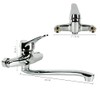 MOKEKA Wall-Mounted Single-Lever Mixer Tap 360° Rotatable for Sinks and