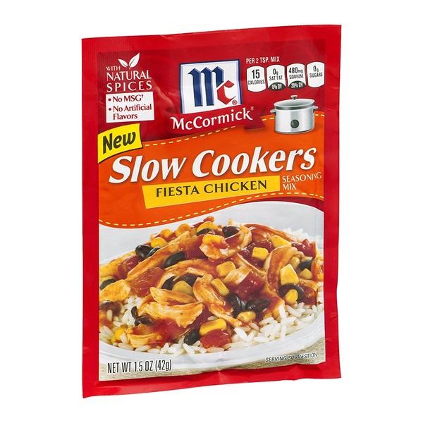 McCormick Slow Cookers Fiesta Chicken Seasoning Mix 1.5 ounce