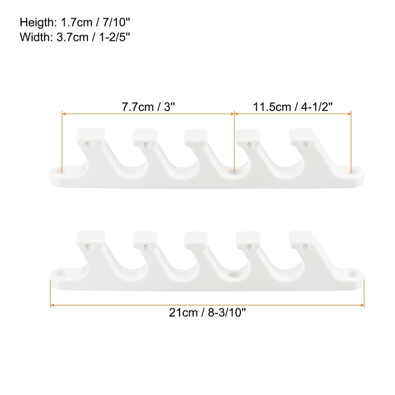 PATIKIL Chaise Adjustment Bracket, 2 Pack 5 Position Lawn Furniture