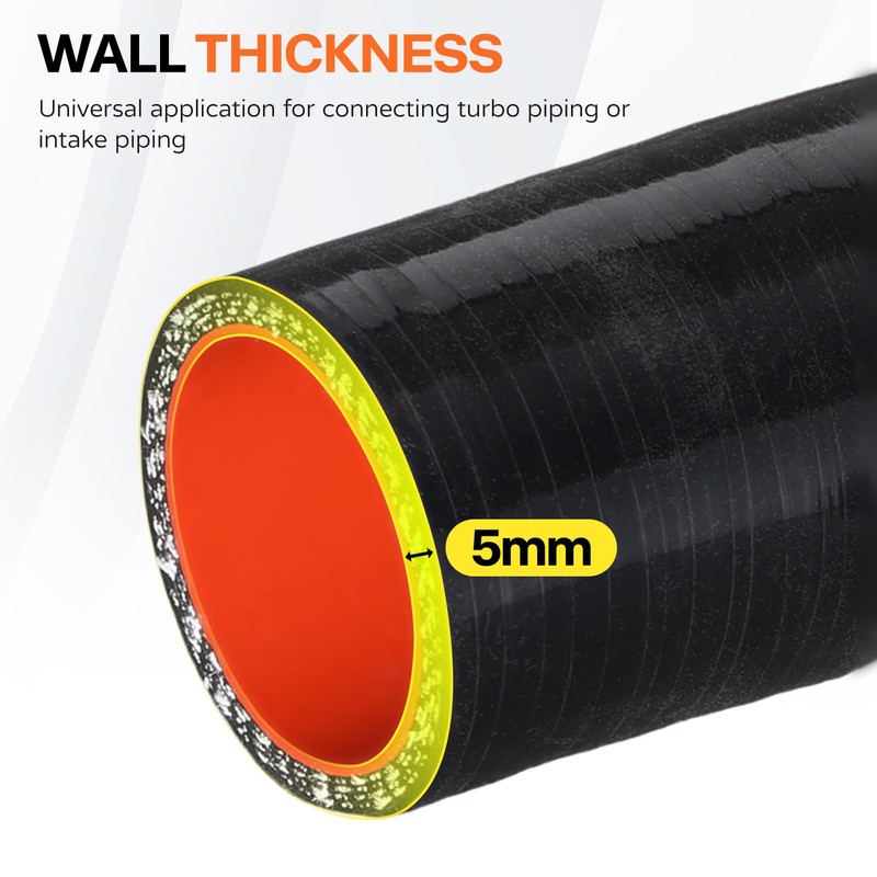 BEIJIULI 4" ID 90 Degree Silicone Elbow Coupler Hose with