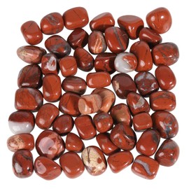 Sportmusies 1lb Natural Tumbled Red Jasper Stone Gravel for Home Garden Decoration, Polished Crystals for Reiki Healing Energy Balancing