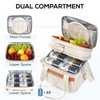 TOURIT Insulated Lunch Box Bag, Double Deck Leakproof Cooler Tote