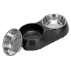 Stainless Steel Nonslip Double Pet Bowls Household Food Water Feeder