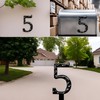 House Numbers- Solid Outside Cast Iron Address Number-5.5 Inch Metal