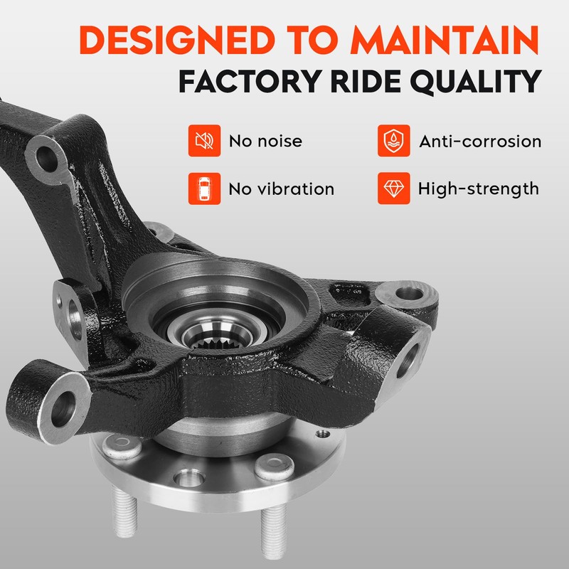 Front Steering Knuckle & Wheel Bearing Hub Assembly for Chevy