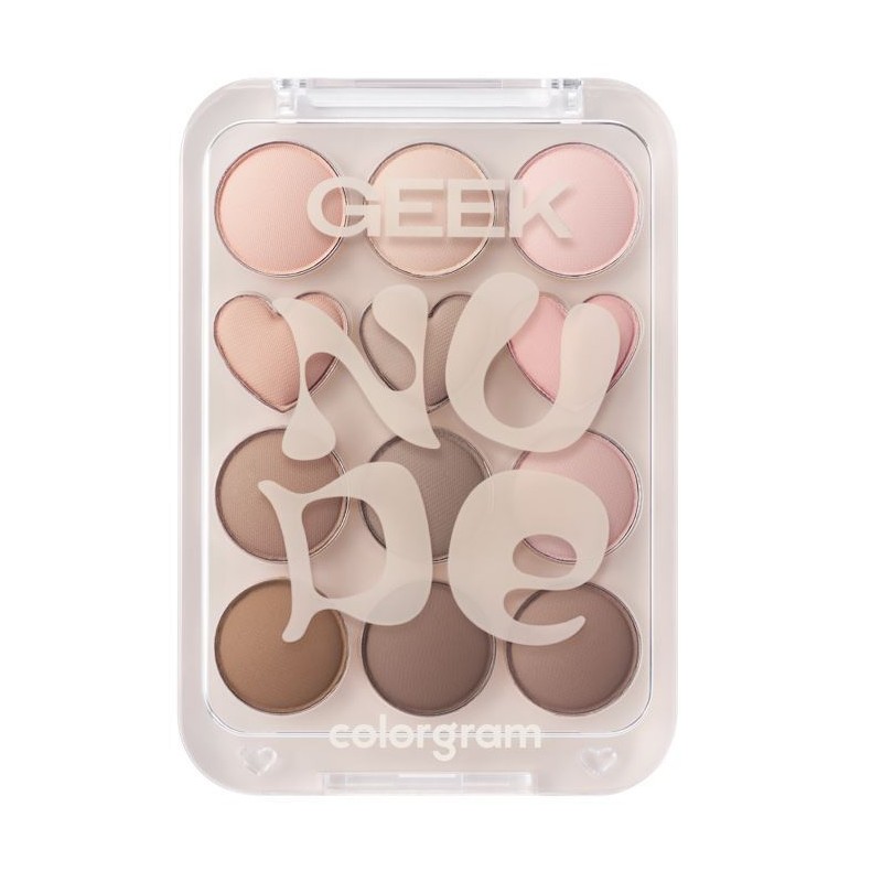colorgram Pin Point Eyeshadow Palette - 07 NUDE+GEEK=&hearts;
