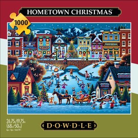 Buffalo Games - Dowdle - Hometown Christmas - 1000 Piece Jigsaw Puzzle for Adults Challenging Puzzle Perfect for Game Nights - Finished Puzzle Size is 26.75 x 19.75