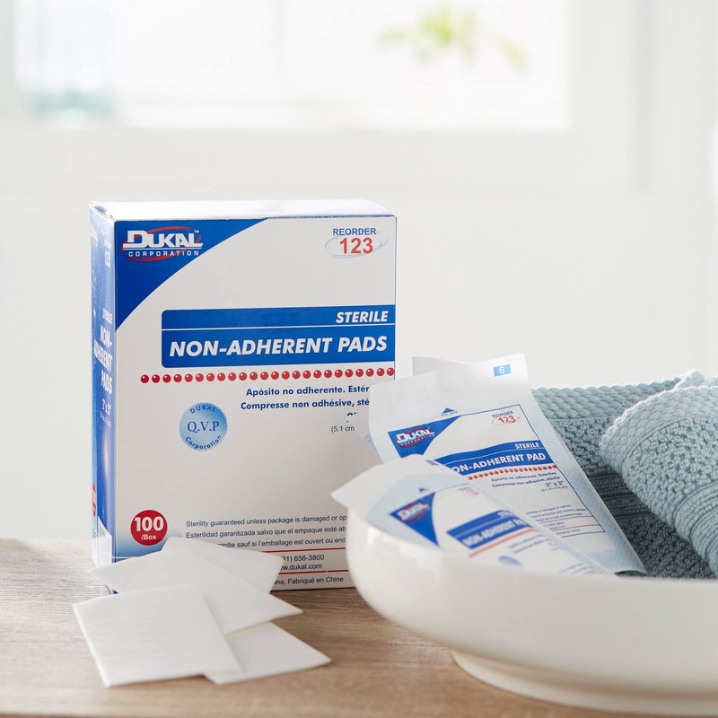 Dukal Sterile Non-Adherent Dressing Rectangle 2 x 3 123 100
