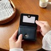 Bakurok Small Wallet for Women Cute Coquette Bow Slim Trifold