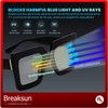Breaksun - Gafas de luz azul de gran tamaño para