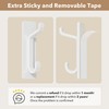12-Pack Stick on Hooks for Hanging - Extra Sticky 6KG