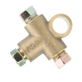 Camiseta de Freno en Forma de T de 3 Vías con 3 Tuercas Macho Unión Corta M10 Tubo de 3/16 Pulgadas Accesorio de Coche de 10 Mm Camiseta de Freno Macho