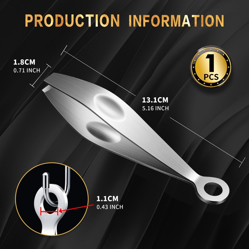 1 Pcs Fish Bone Tweezers,Stainless Steel Fish Tweezers,Kitchen Fish Bone