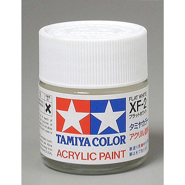 Tamiya America, Inc Acrylic XF2 Flat, White, TAM81302