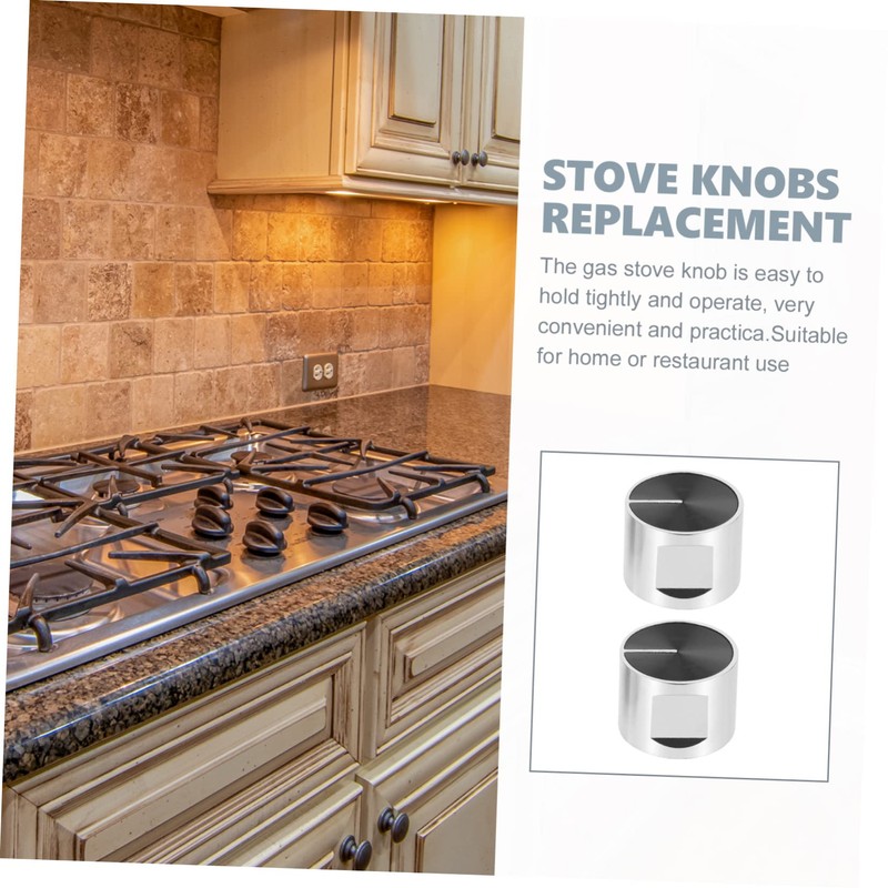 DOITOOL Gas Cooker Knobs 2pcs Replacement Stove Knobs Simple Style