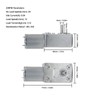 Worm Gear Motor Self Locking Reversible High Torsion Adjustable Speed