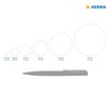 HERMA 4236 Verschlussetiketten transparent rund, 25 Blatt, Ø 40 mm,