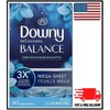 Downy Infusions BALANCE Cloth MEGA Dryer Sheets CRISP RAIN BLUE