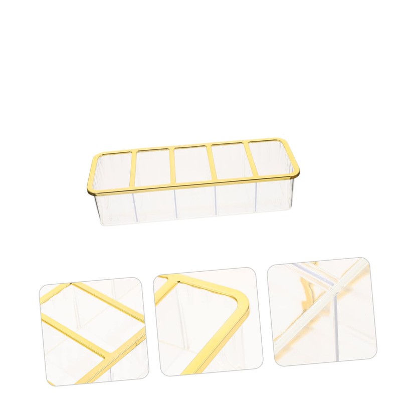 Operitacx Compartment Storage Box Makeup Tv Holder Acrylic Holder Desktop