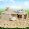 Tolenre Hamster Wooden House, Wooden Hamster House, Hamster House, Hamster