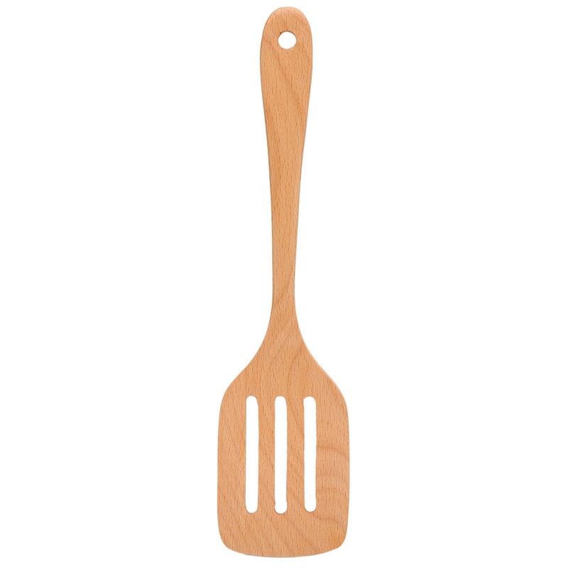 2Pcs Wooden Spatula Heat Resistant Light Weight Kitchen Cooking Utensils