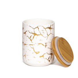 INSPIRASET- Coffee Canister, Ceramic Container with Lid - Perfect Coffee Container and Kitchen Canisters for Countertop - Elegant and Practical Gift